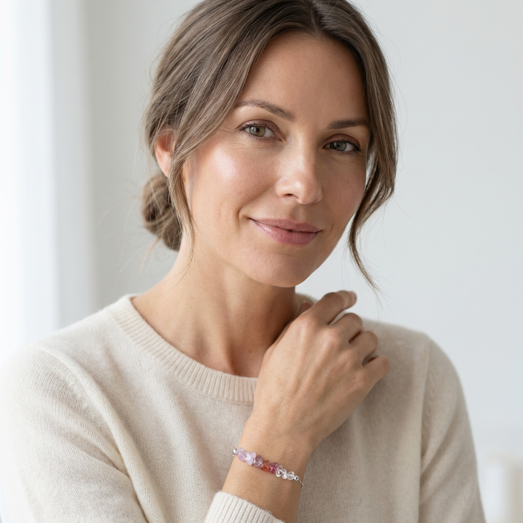 Venera® Lepidolite, Quartz & Moonstone Bracelet