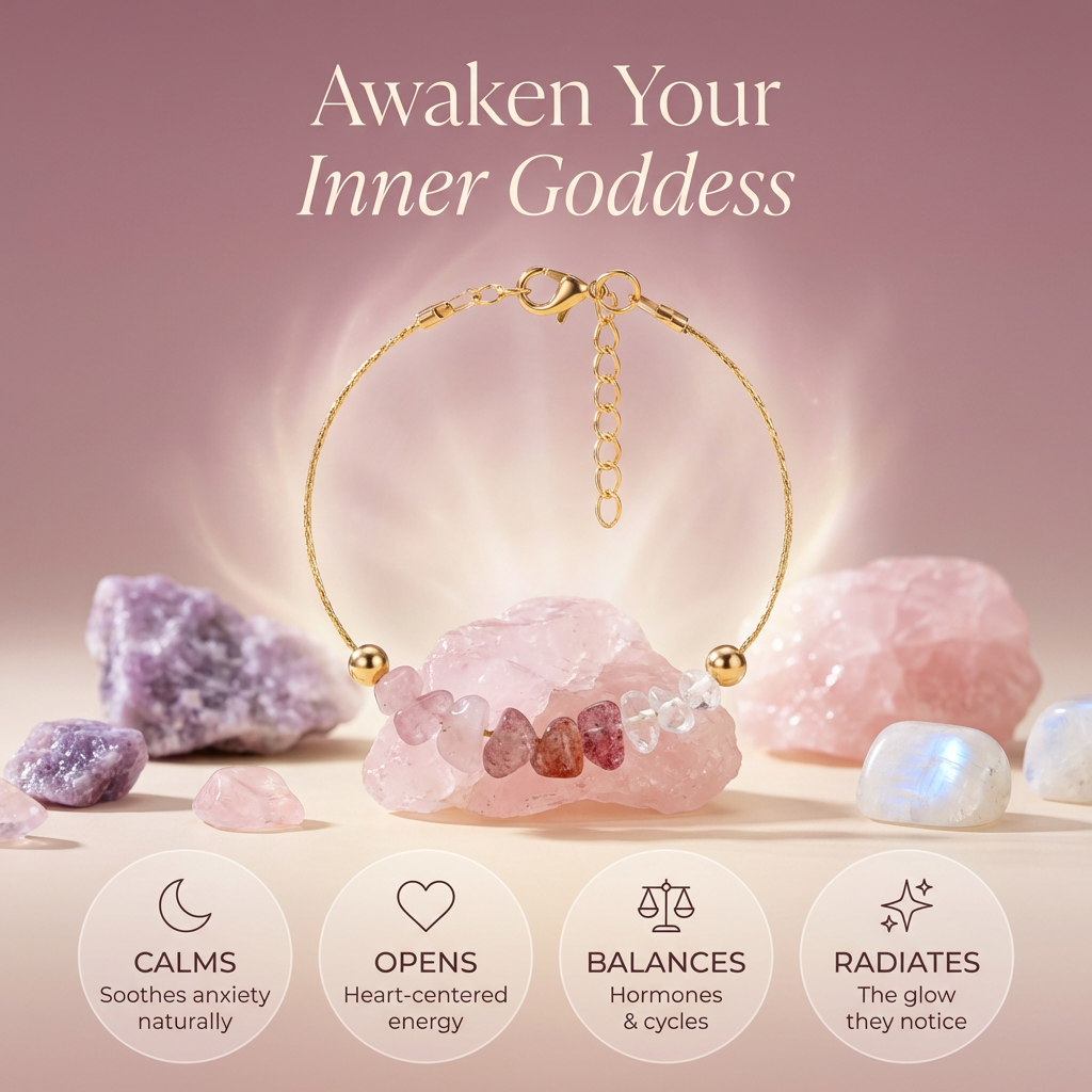 Venera® Lepidolite, Quartz & Moonstone Bracelet